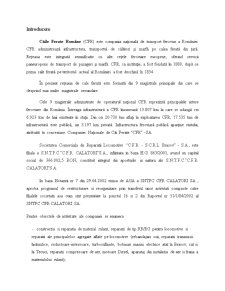 Analiza costurilor CFR - SCRL Brașov SA - Pagina 1