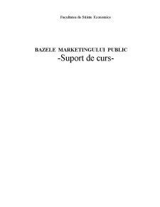 Bazele Marketingului Public - Pagina 1