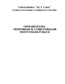 Contabilitatea veniturilor și a cheltuielilor instituțiilor publice - Pagina 1