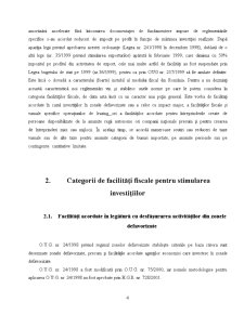 Facilitați fiscale pentru stimularea investițiilor - cazul României - Pagina 4