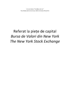 Bursa de Valori din New York - The New York Stock Exchange - Pagina 1