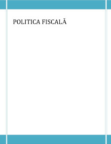 Politica Fiscală - Pagina 1