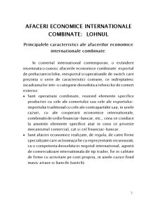 Afaceri economice internaționale combinate Lohnul - Pagina 1