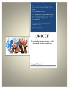 UNICEF - organizația care protejează copiii și mamele din întreaga lume - Pagina 1