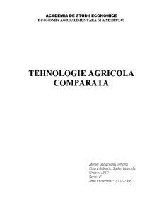 Importanța agroeconomică a producției agricole - Pagina 1