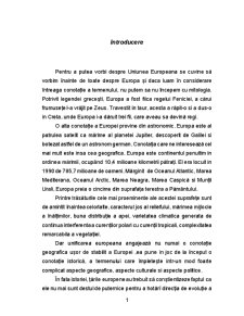 Uniunea Europeană - globalizare sau regionalism? - Pagina 1