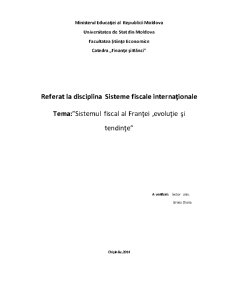 Sistemul fiscal al Franței, evoluție și tendințe - Pagina 1