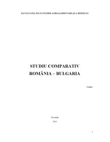 Studiu Comparativ România - Bulgaria - Pagina 1