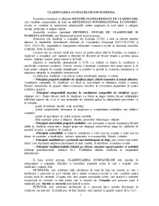Clasificarea Ocupațiilor din România - Pagina 1