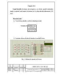 Dirijarea cu matricea de butoane 4x4 și afișarea pe dispozitivul de afișare LCD 16x2 cu ajutorul microcontrolerului ATMega16 - Pagina 2
