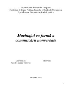 Machiajul ca Formă a Comunicării Nonverbale - Pagina 2