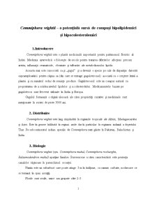 Commiphora Wightii - O Potențială Sursă de Compuși Hipolipidemici și Hipocolesterolemici - Pagina 1