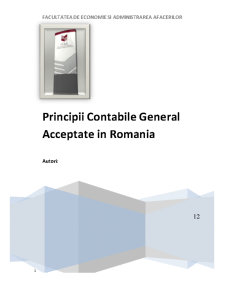 Principii Contabile General Acceptate în România - Pagina 1