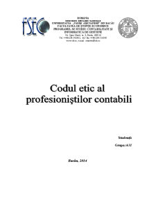 Codul Etic al Profesioniștilor Contabili - Pagina 1