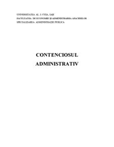 Contenciosul Administrativ - Pagina 1