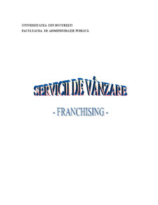 SERVICII DE VANZARE-FRANCHISING - Pagina 1