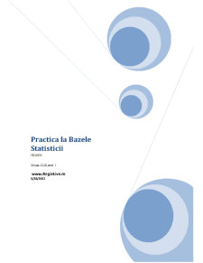 Practică la bazele statisticii - Pagina 1