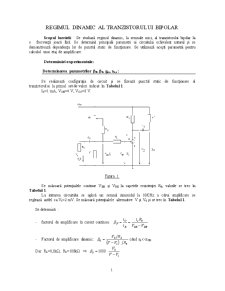 Regimul Dinamic al Tranzistorului Bipolar - Pagina 1