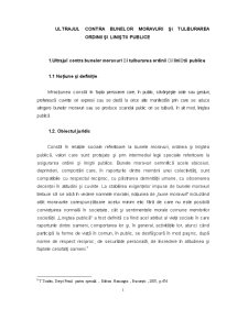 Drept Penal Special Ultrajul Contra Bunelor Moravuri și Tulburarea Ordinii și Liniștii Publice - Pagina 3