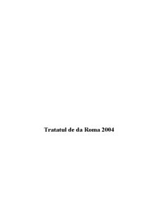 Tratatul de la Roma 2004 - Pagina 1