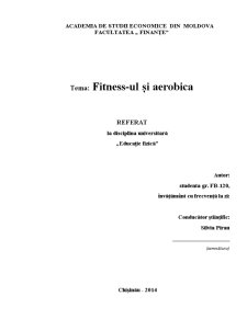 Fitness-ul și Aerobica - Pagina 1