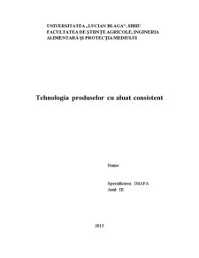 Tehnologia Produselor cu Aluat Consistent - Grisine - Pagina 1