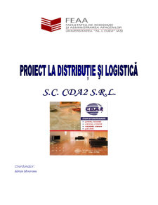 Proiect la distribuție și logistică - SC CDA2 SRL - Pagina 1