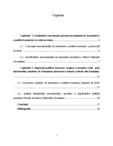 Analiza Mecanismului de Transmitere a Politicii Monetare a BNR - Pagina 2