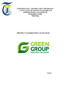 Marketing Ecologic - Green Group - Pagina 1