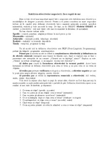 Stabilirea Obiectivelor Negocierii - Zece Reguli de Aur - Pagina 1