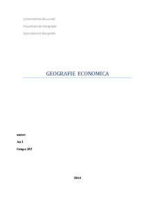Geografie economică - Pagina 1