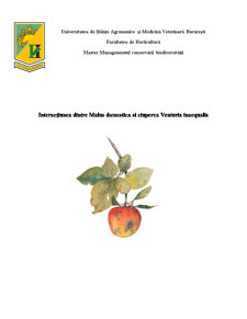 Interacțiunea dintre Malus Domestica și Ciuperca Venturia Inaequalis - Pagina 1
