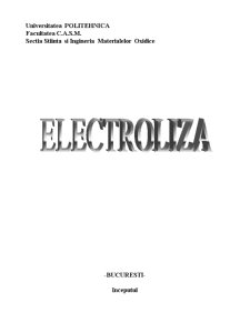 Electroliză - Pagina 1
