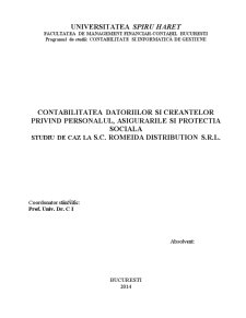 Contabilitatea datoriilor și creanțelor la SC Romeida SRL - Pagina 2