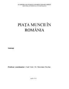 Piața Muncii în România - Pagina 1