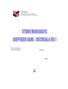 Studiu monografic - Raiffeisen Bank - sucursala Huși - Pagina 1