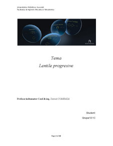 Lentile Progresive - Pagina 1