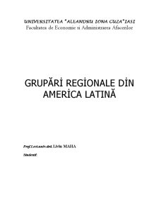 Grupări regionale din America Latină - Pagina 1