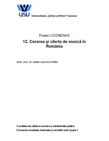 Cererea și Oferta de Muncă în România - Pagina 1
