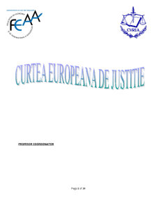 Curtea Europeană de Justiție - Pagina 1