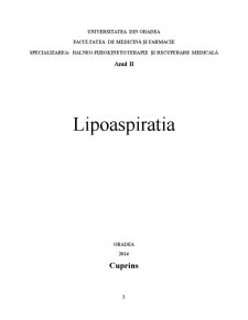 Lipoaspiratia - Pagina 1