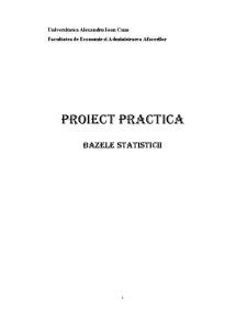 Proiect practică - bazele statisticii - Pagina 1