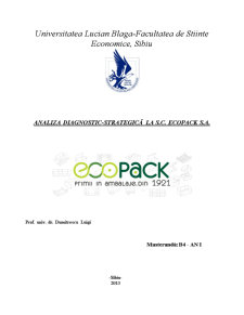 Analiza Diagnostic SC Ecopack SA - Pagina 1