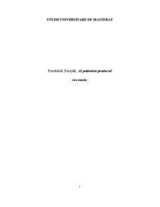 Recenzie Carte Frederick Forsyth - Al Patrulea Protocol - Pagina 1