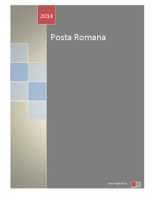 Poșta Română - Pagina 1