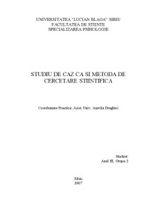 Studiu de caz ca și metodă de cercetare științifică - Pagina 1