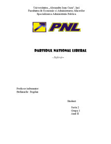 Partidul Național Liberal - Pagina 1