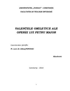 Valențele Omiletice ale Operei lui Petru Maior - Pagina 2