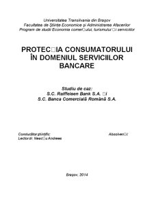 Protecția consumatorilor în domeniul serviciilor bancare - Pagina 2