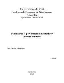 Finanțarea și performanța instituțiilor publice sanitare - Pagina 2